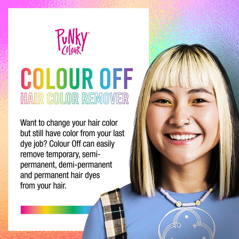 [Australia] - Punky Colour Off Hair Color Remover Kit - Hair Dye Remover, Safely Removes Semi Permanent Dye, and Permanent Colors, Color Removers for Dyed Hairs 
