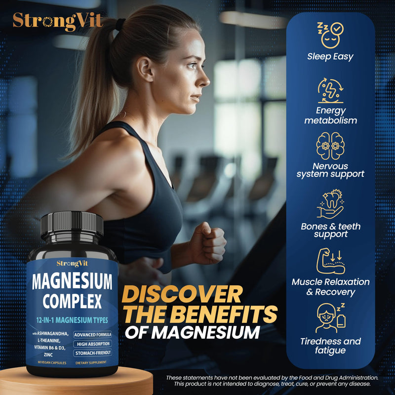 StrongVit NAD Supplement & Magnesium Complex Bundle (120 Capsules)