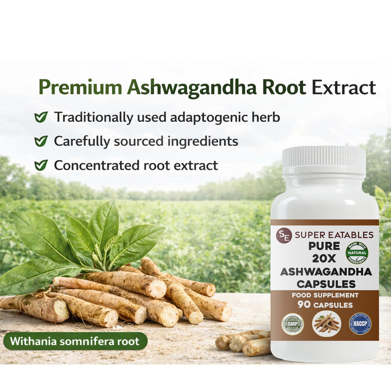 Ashwagandha 450mg Capsules, 90 Vegan Capsules (45 Day Supply), High Strength Ashwagandha Root Extract Supplement, Adaptogenic Herbal Support for Stress, Energy & Daily Wellness, Vegan & Non-GMO