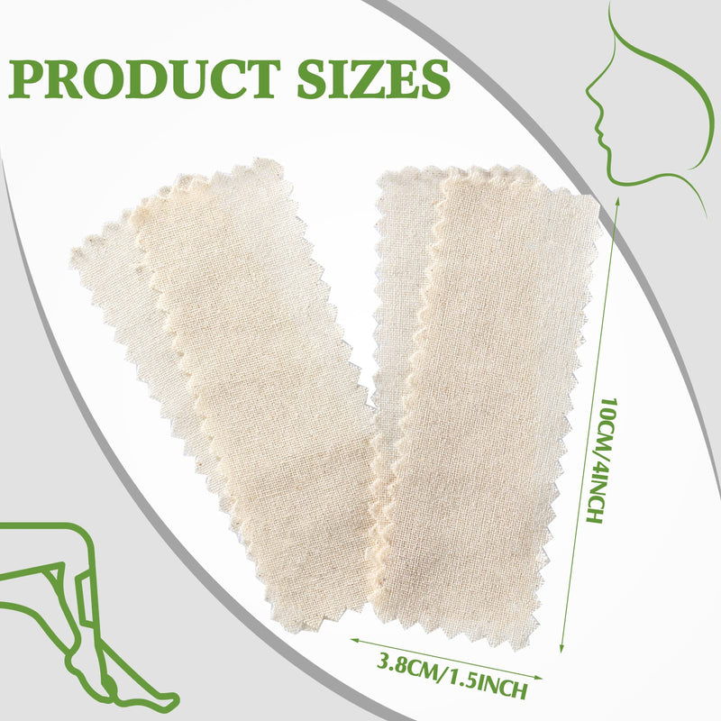 [Australia] - Teling 1000 Pcs Muslin Cloth Wax Strips for Waxing Tear Resistant Epilating Soft Muslin Strips for Women Men Face Eyebrow Lip Body Sugaring Hair Removal, 4 x 1.5 Inches 