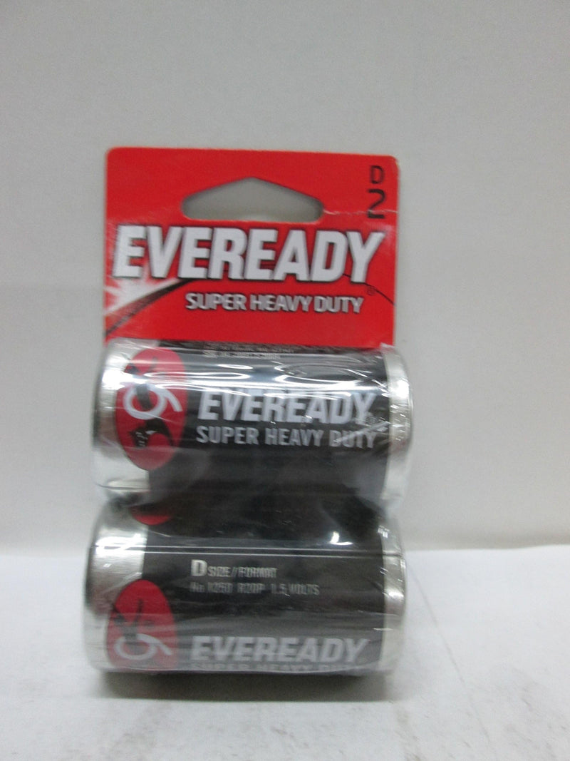 Eveready Super Heavy Duty D 1.5V Batteries - 2PACK