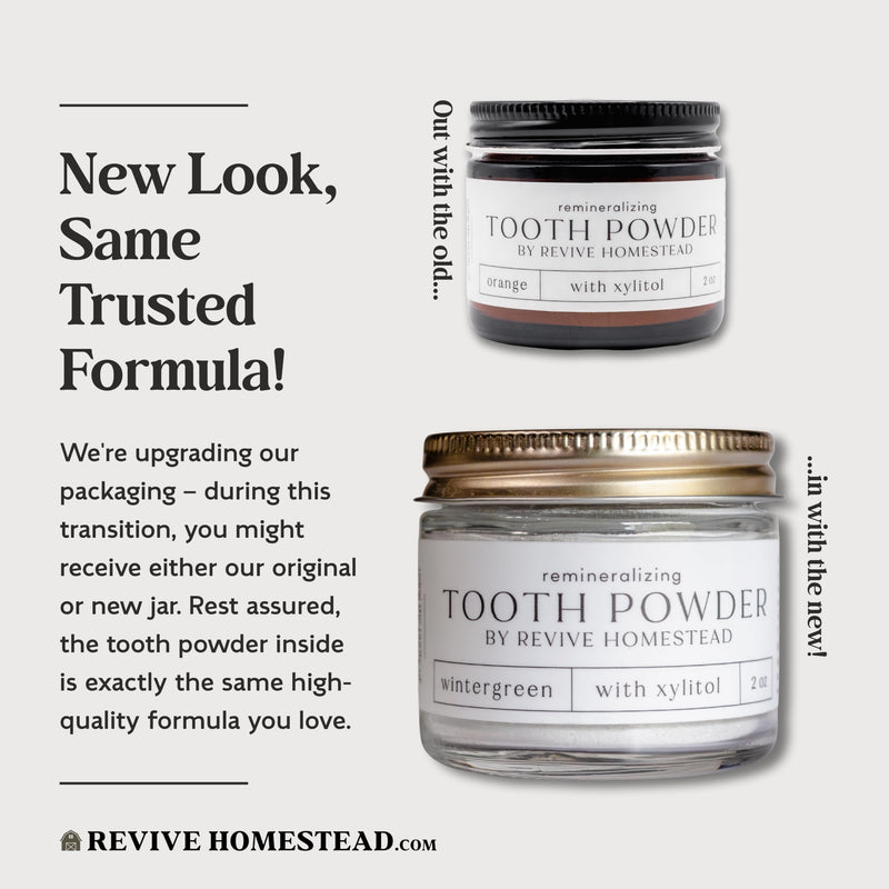 [Australia] - Hydroxyapatite Tooth Powder | Remineralizing Toothpaste | Fluoride-Free | Whitening | All Natural | 2 oz Amber Glass Jar (with Xylitol) (Orange) Orange 2 Ounce (Pack of 1) 