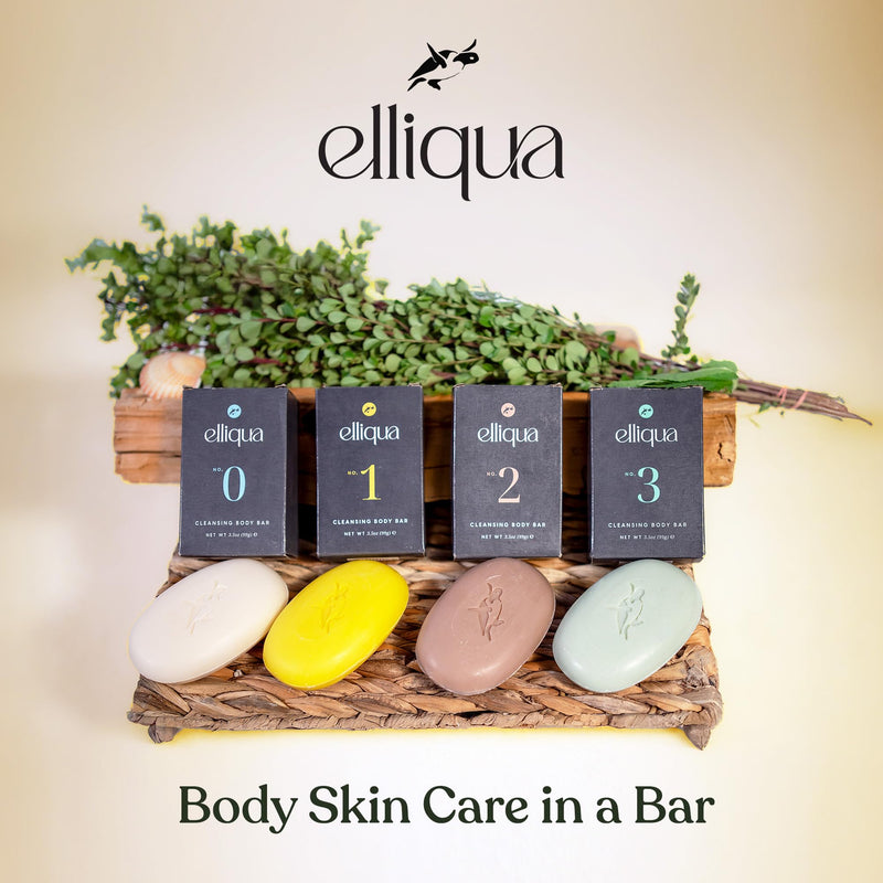Elliqua No.1 Vitamin E Revitalising Body Bar - 3-in-1 Formula, 1 Pack | Energising, Glowing & Revitalised Skin - Replaces Wash + Lotion - Plastic-Free, Cruelty-Free Citrus 3.5 Ounce (Pack of 1)