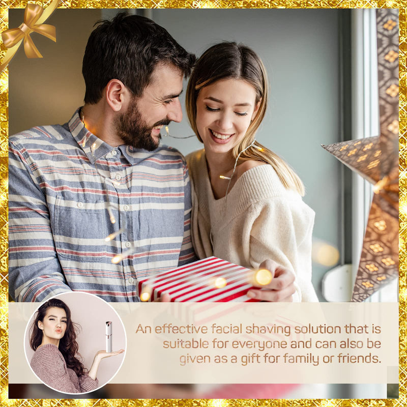 [Australia] - Facial Hair Removal for Women(with 2 x Replacement Heads)，GURELAX Facial Hair Remover, Hair Removal Device, Best Gift for Mom/Wife/Girlfriend White+2 Heads 