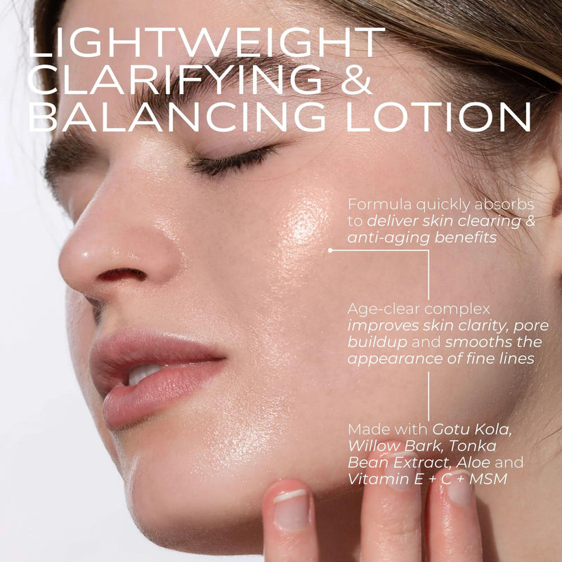 FITGLOW Beauty Age Clear Lotion, 50ml | Plant-Powered Vitamin C & Dragon Fruit Moisturizer, Anti-Aging for Clear Skin, Blemish Defense & Pore Refining Lotion