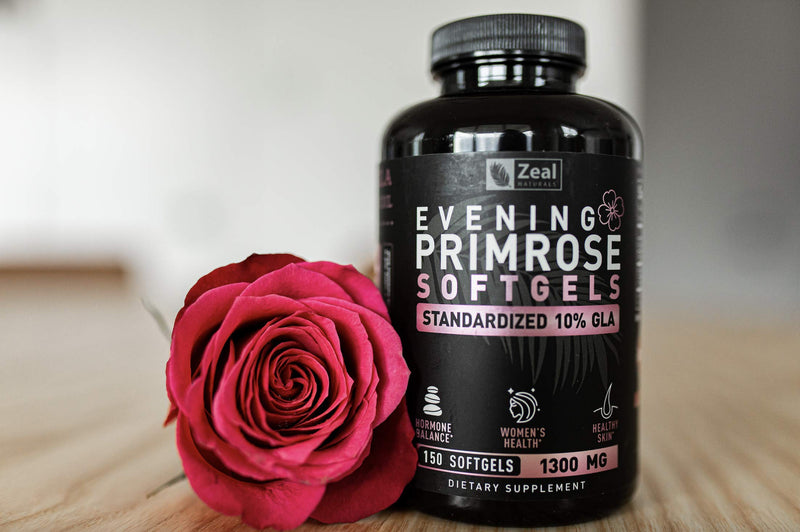 [Australia] - Evening Primrose Oil Capsules (150 Liquid Softgels | 1300mg) Premium Evening Primrose Oil – Natural-Sourced Hormone Support Supplement for Women - Cold Pressed w. 10% GLA 