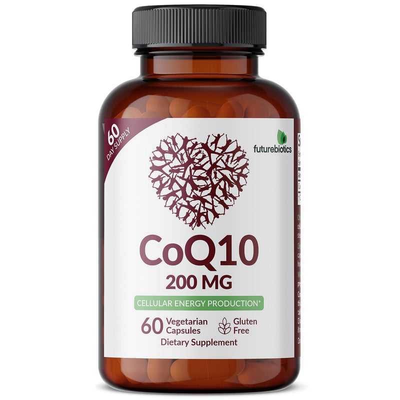 [Australia] - Futurebiotics CoQ10 200 MG Cellular Energy Production, 60 Vegetarian Capsules 60 Count (Pack of 1) 