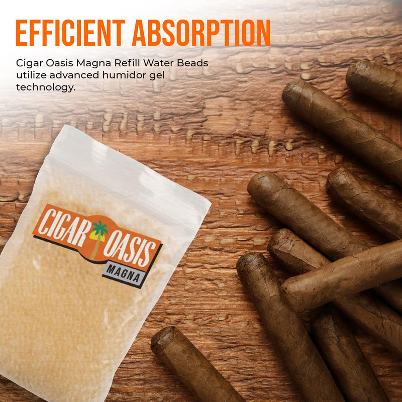 [Australia] - Cigar Oasis Magna Refill Water Beads - Optimal Humidor Solution for Stable Humidity, Compatible with Magna 3.0 and Older Models, Ideal for Humidification in Cigar Humidors 