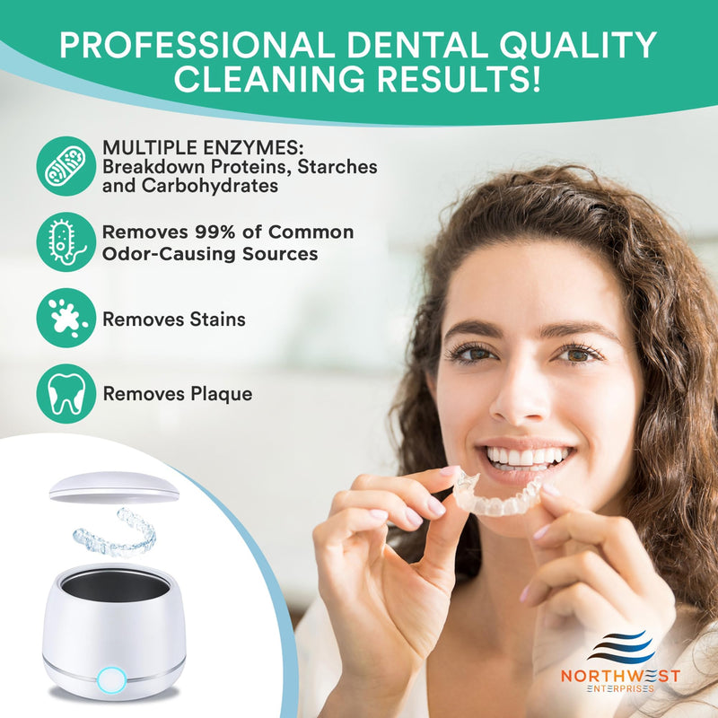 [Australia] - Ultrasonic Retainer Cleaner Solution Concentrate - Ultrasonic Denture Cleaner for Ultrasonic Machines - Cleans Mouthguards, Invisalign, and Nightguards - Updated Formula (Mint) (8 Ounces) 8 Ounces 