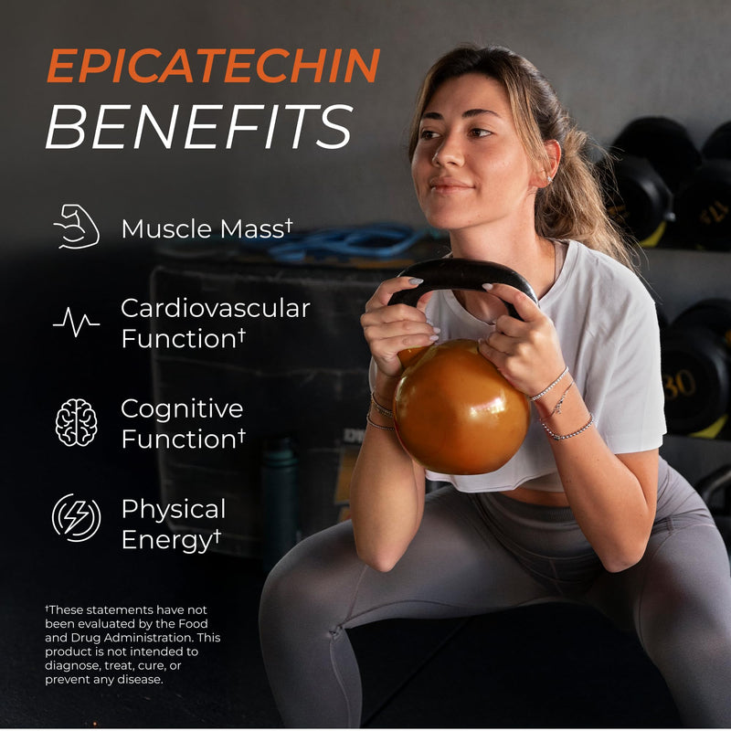 [Australia] - Potent Epicatechin Capsules 500mg Each,1000mg/serving - Advanced Support for Nitric Oxide, Muscle Health & Endurance - for Athletes Seeking Performance Edge - 30,000 Total, 60ct.Made in USA 