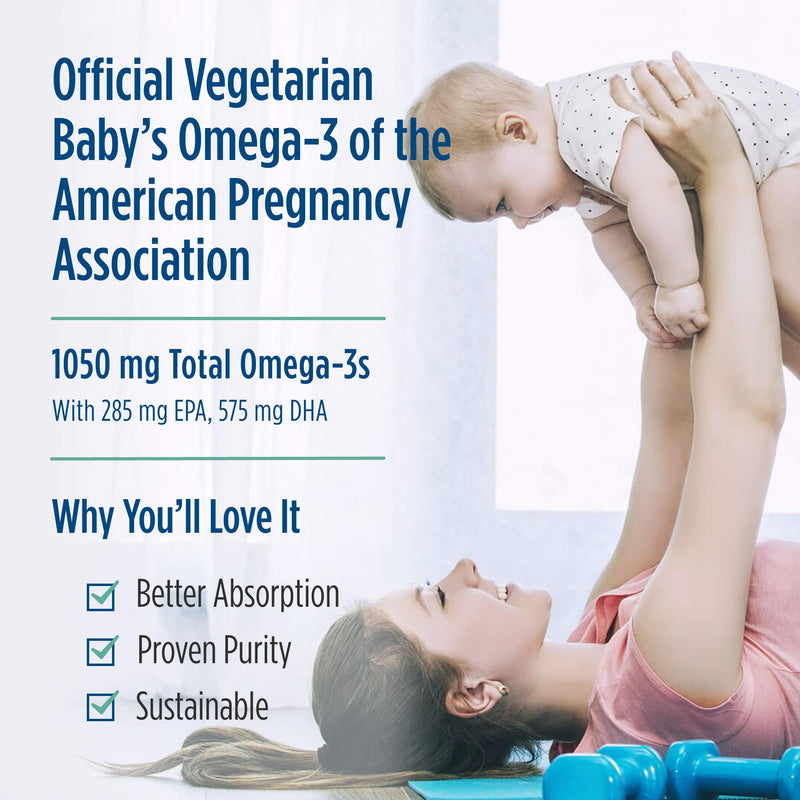[Australia] - Nordic Naturals Baby’s DHA Vegetarian, Unflavored - 1050 mg Plant-Based Omega-3-1 oz - Supports Brain & Vision Development in Babies - Non-GMO, Vegan - 15 Servings 