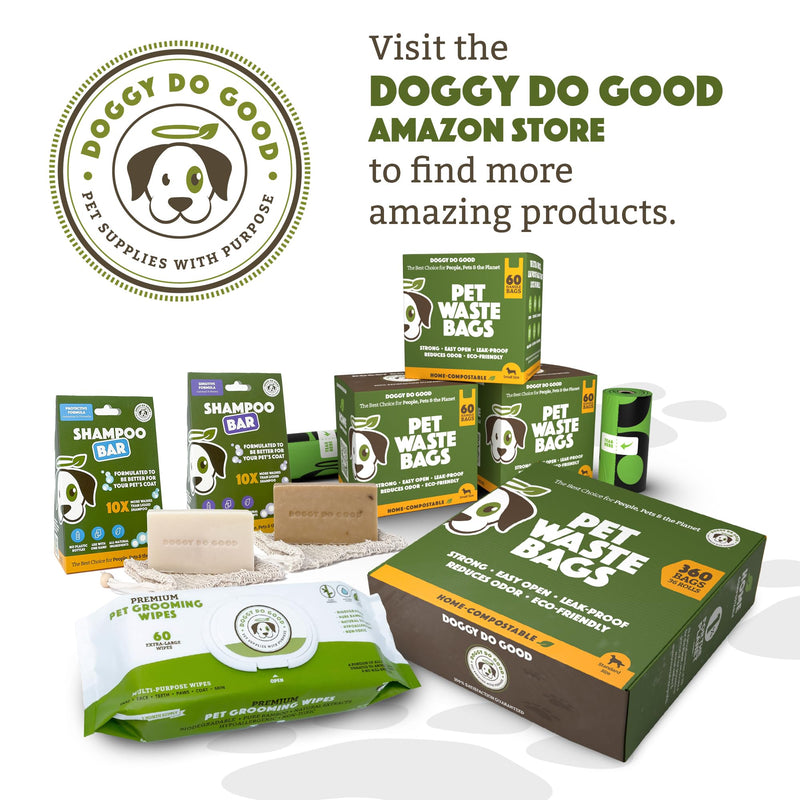 Doggy Do Good Deshedding Dog Shampoo Bar, Dog Soap Bar, Geranium & Citronella Shampoo for Dogs, Natural Dog Shampoo for Shedding Control, Hypoallergenic, Healthy Coat, Equals 30 oz Shampoo - PawsPlanet Australia