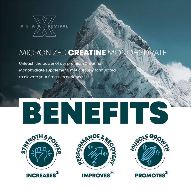 [Australia] - Performance Micronized Creatine Monohydrate Powder Supplement, 5000mg (5g), 100 Servings, Unflavored, Gluten Free, Non-GMO, Vegan 