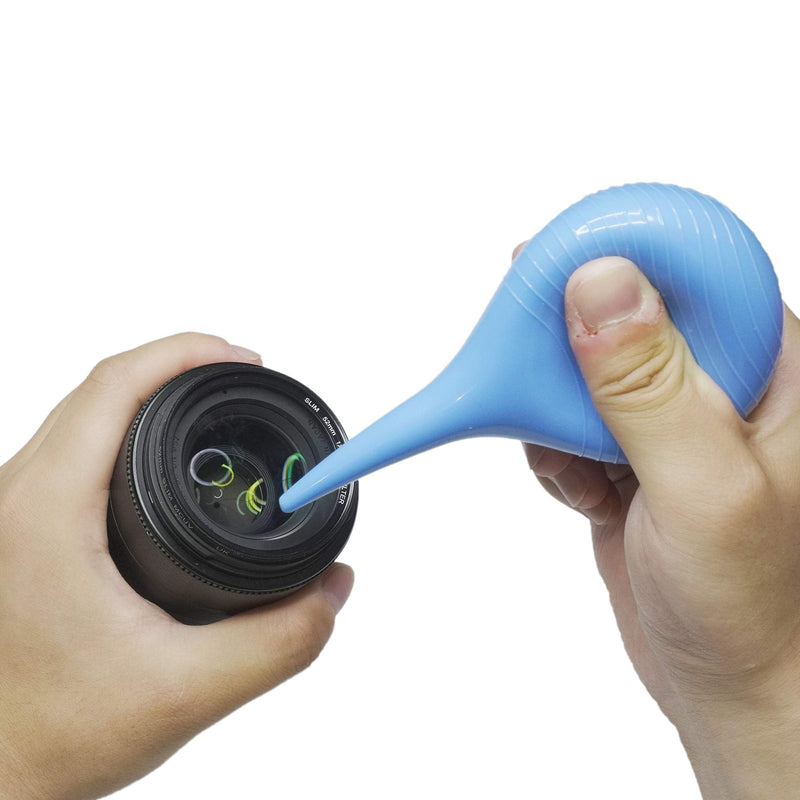 [Australia] - Rubber Suction Ear Syringe,60ml Hand Bulb Syringe Ear Washing Squeeze Bulb- Blue Smooth 