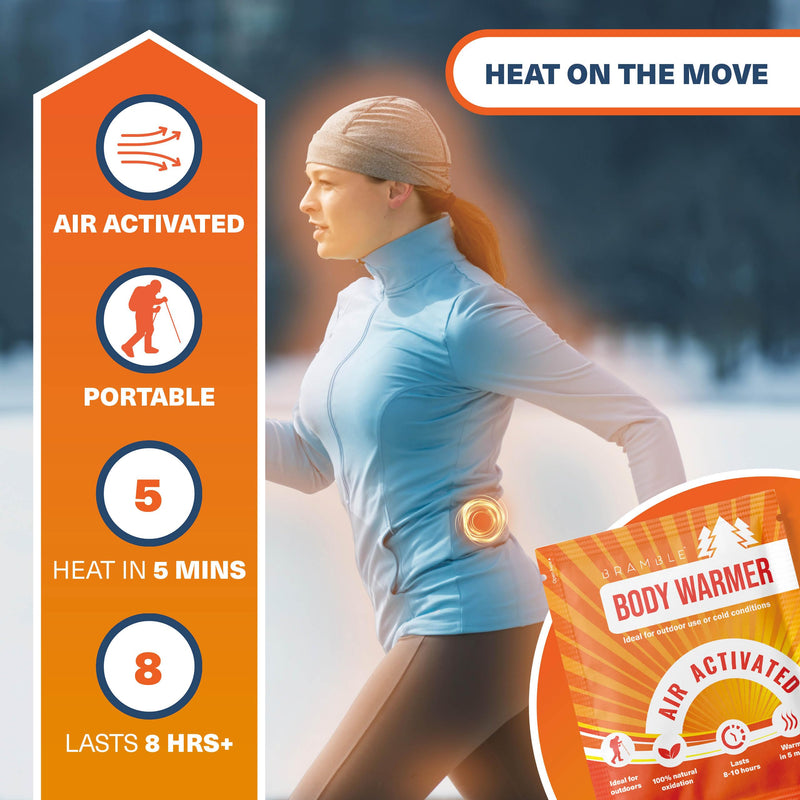 [Australia] - BRAMBLE 40 pack air-activated heat patches, heat pads, back warmers - back, legs, arms, shoulders - sports, outdoor, hiking, golf, football spectators (up to 8 hours) 