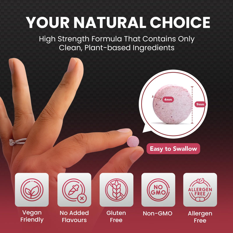 Hair Skin and Nails Vitamins, Beauty Supplements with Biotin & Selenium Plus Vitamin C, A & E, High-Strength Vegan Supplements for Women/Men, 180 Biotin Tablets