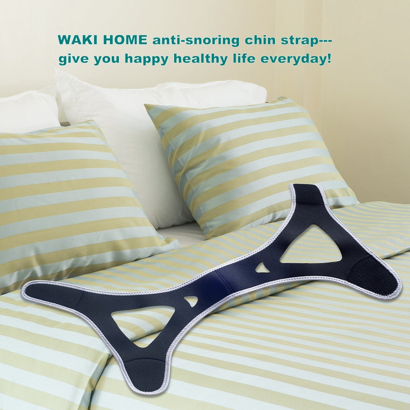 [Australia] - Anti-Snoring CPAP Chin Straps & Jaw Support Belts - Natural Sleep,Instant Relief - Adjustable Velcro - Non-Sliding Off - Comfortable,Breathable Fabric - Stop Snoring CPAP Headband (Grey) 