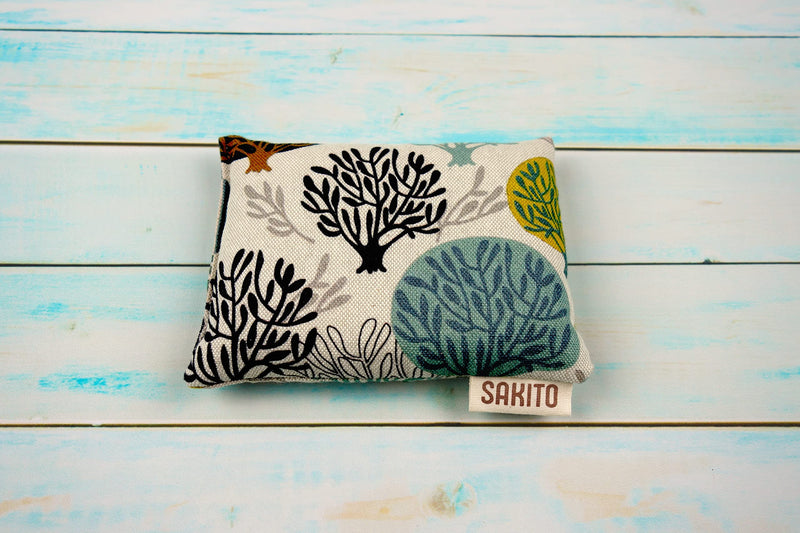 [Australia] - 2(pcs) grain pillow microwave (14x10 cm) - heat pillow microwave - microwave-safe heat pillow for children - grain pillow small - grain pillow neck - heat-cold therapy - wheat and lavender trees 