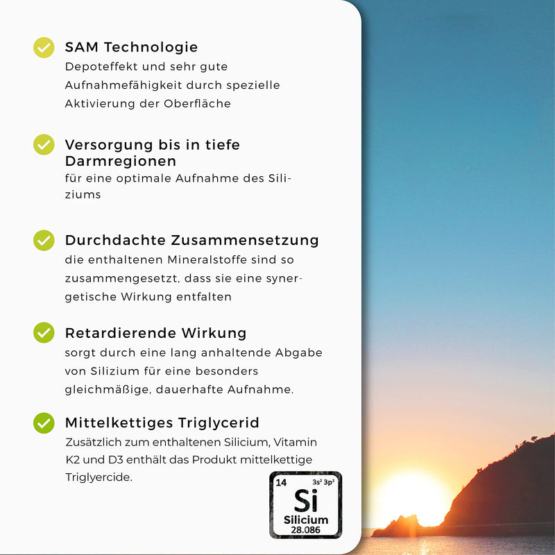 [Australia] - Dr. Rilling Healthcare Silicium Liquid - liquid dietary supplement with highly bioavailable silicon, vitamin K2 & D3, supports bones (D3, K2) & immune system (D3) 