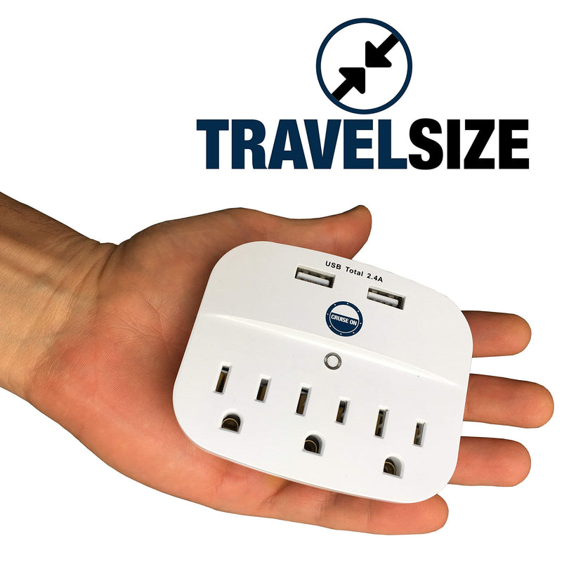 Royal Caribbean Essentials Kit - Cruise Power Strip, Lanyards & Royal Caribbean Luggage Tags