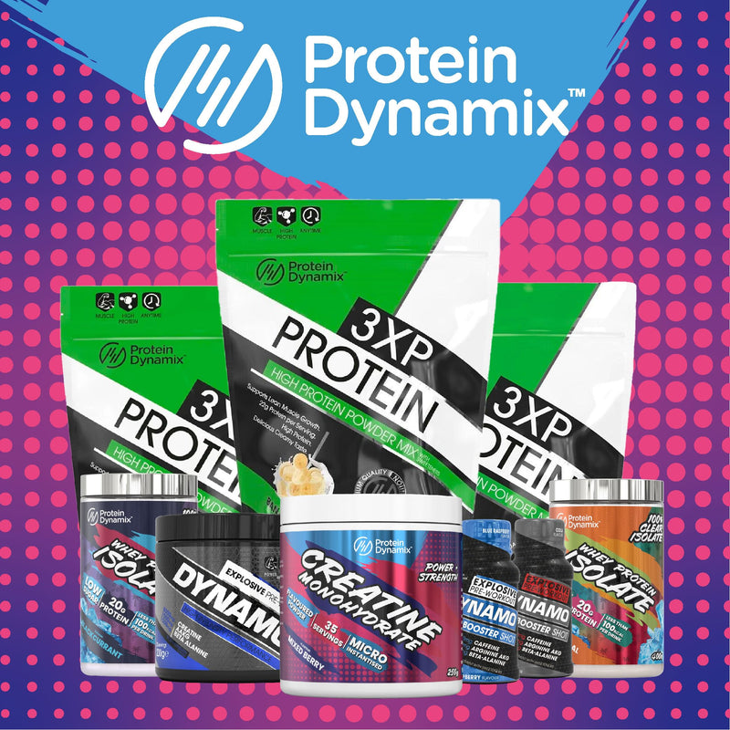 Protein Dynamix - Creatine Monohydrate Powder • Mixed Berry Flavour • 250g Tub (38 Servings) • Vegan & Gluten Free • Micronised Creatine Supplement for Muscle Strength, Power, Performance & Recovery 250 g (Pack of 1)