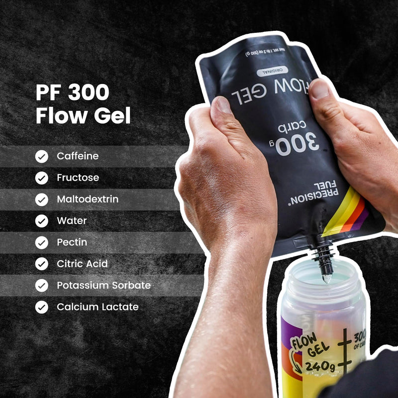Precision Fuel PF300 Flow Energy Gels - Mild Flavour Running Gels for Endurance Athletes, 300g Carbohydrate, Easy-to-Digest, Perfect for Running & Long-Duration Sports (Pack of 1) 510 g (Pack of 1)