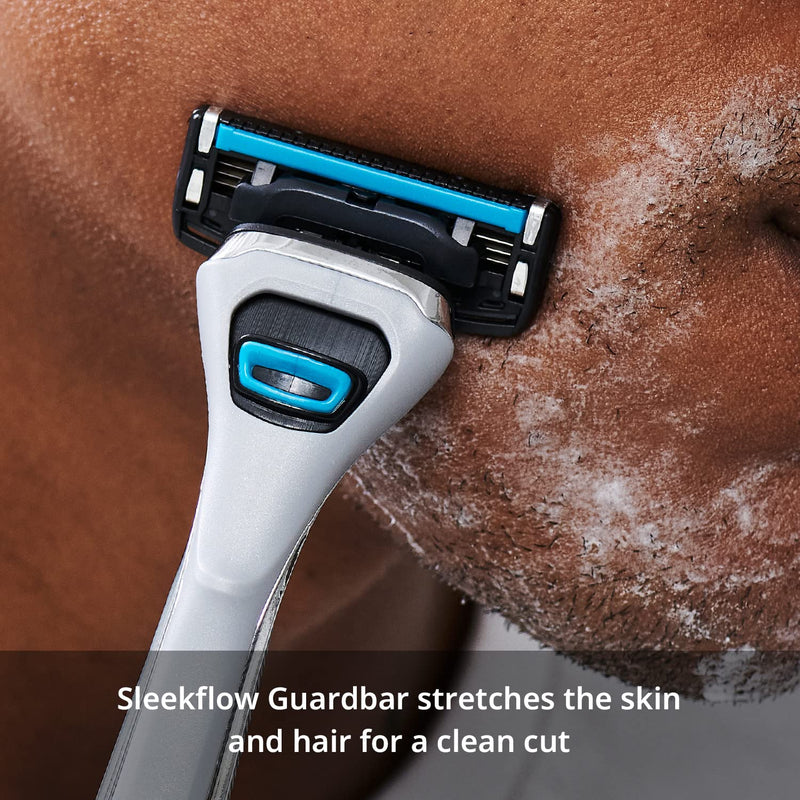 [Australia] - Dorco Pace 4 Pro - Four Blade Razor Shaving System - 2 Replacement Handles (Handles Only) 