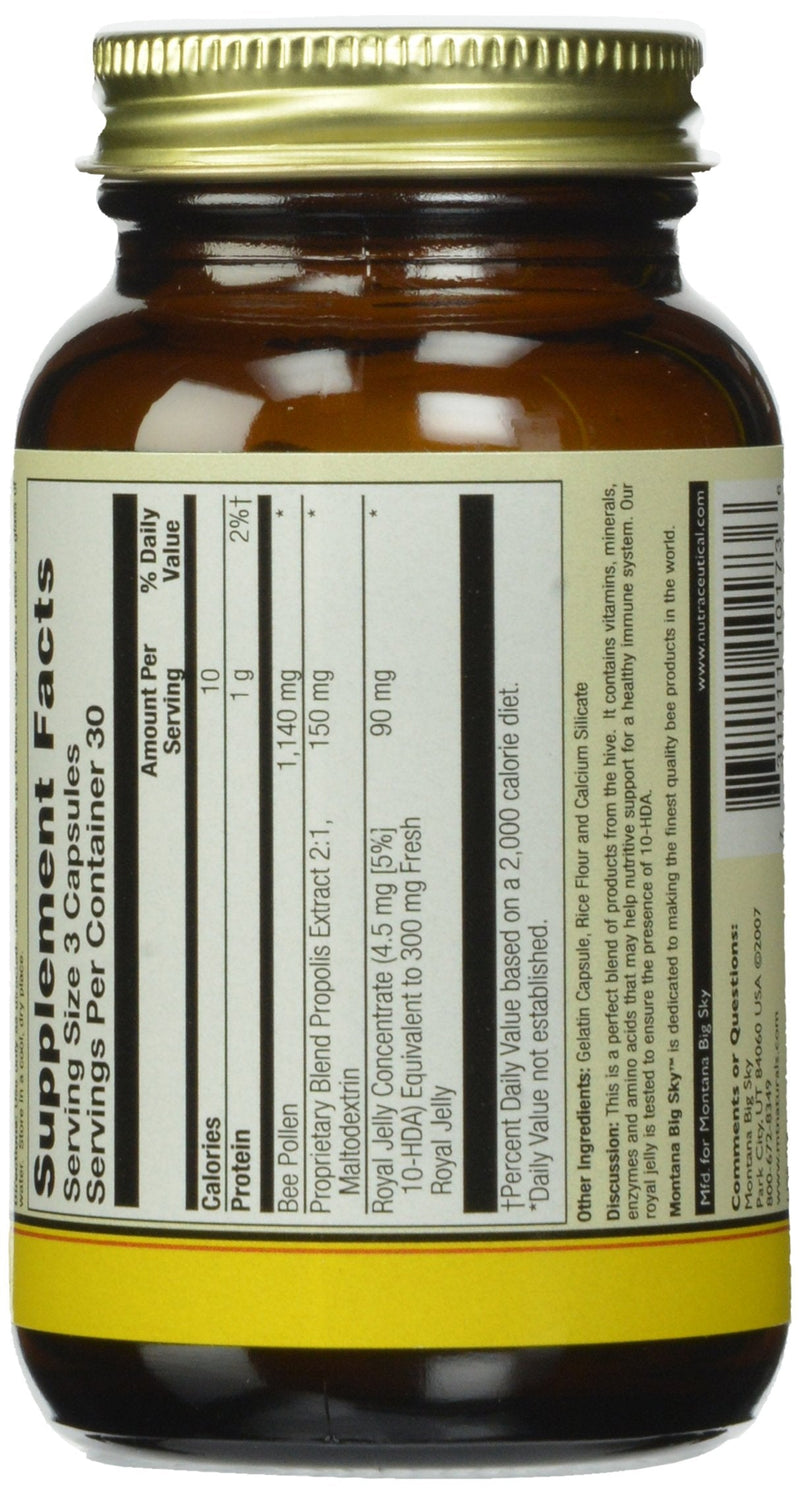 [Australia] - Honey Gardens Bee Pollen Royal Jelly and Propolis Capsules, 90 Count 