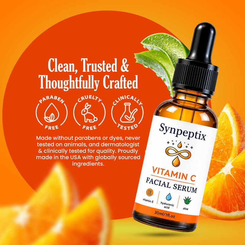 Vitamin C Face Serum with Hyaluronic Acid & Aloe, 1 fl oz | Vitamin C Face Serum with Hyaluronic Acid & Aloe for hydration, smoother-looking skin, and a radiant complexion.