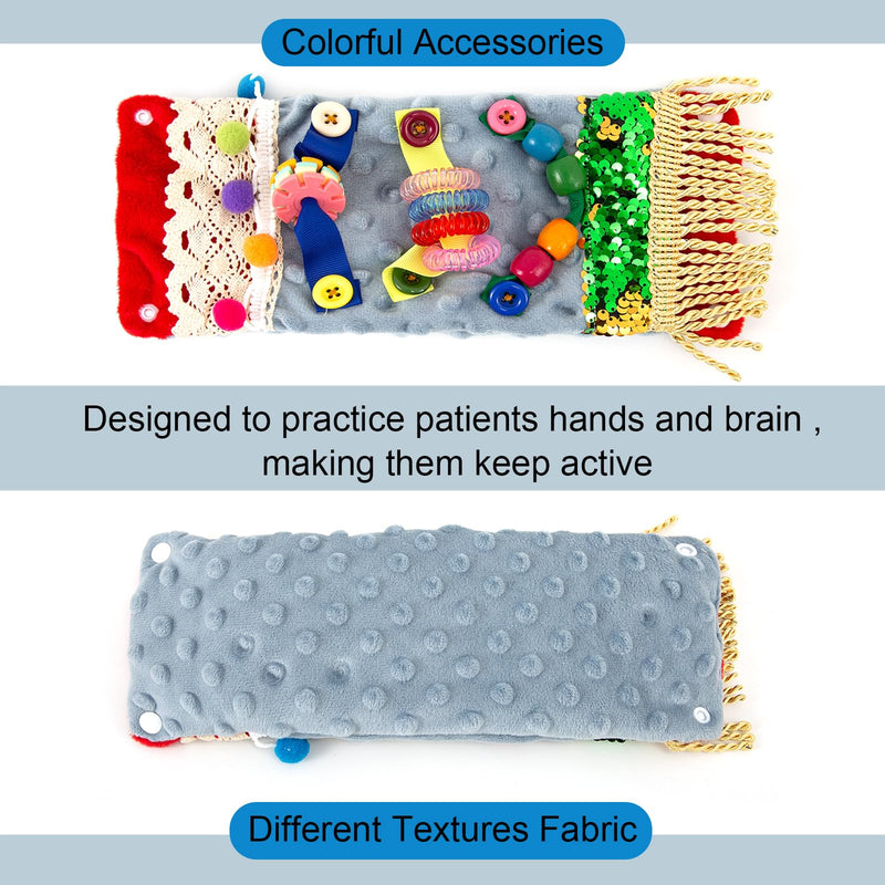 [Australia] - Nest blanket for dementia sufferers, seniors and dementia employment hands, therapy product for Alzheimer's, Alzheimer's, dementia, Asperger's, anxiety, autism games for dementia sufferers, hand spinning top to reduce anxiety (blue) blue 