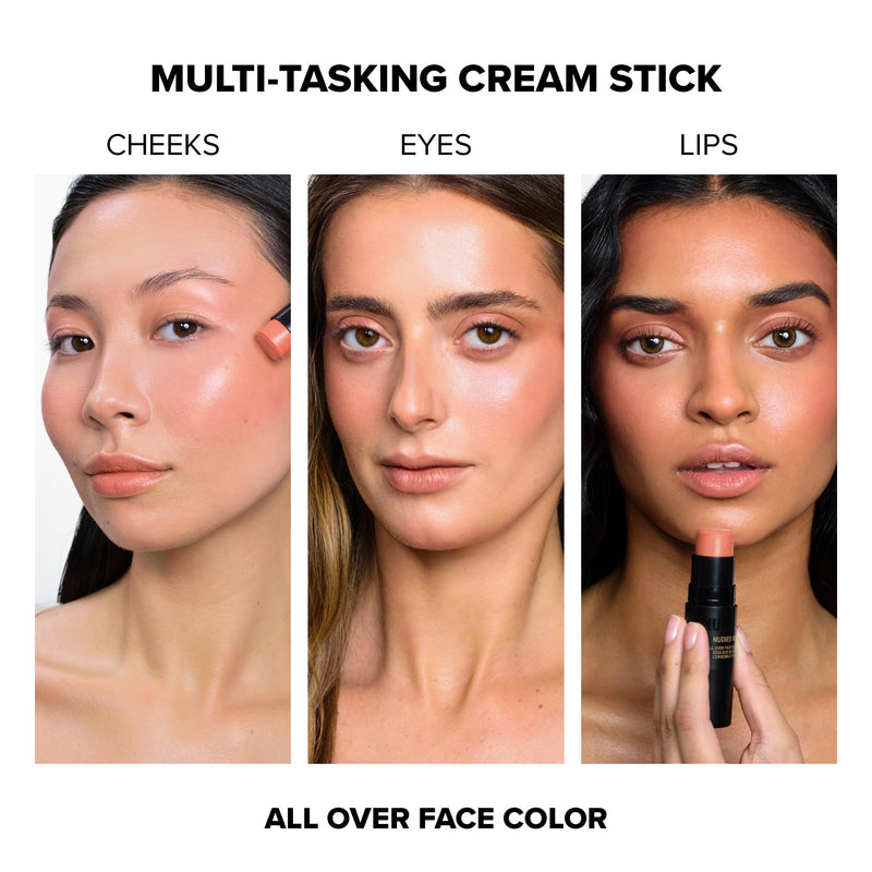 [Australia] - Nudestix Pretty Nude Skin Kit – 2-Piece Cream Blush Stick Set for Cheeks, Eyes & Lips | Includes Nudies Matte & Nudies Bloom | For All Skin Tones 