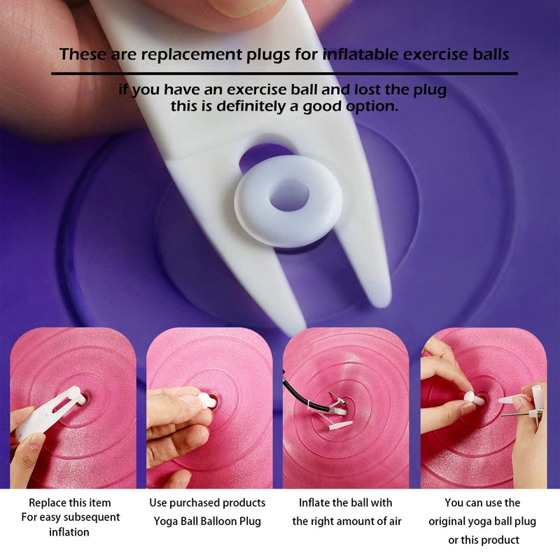 [Australia] - 10-Pieces Fitness Exercise Sport Yoga Ball Inflatable Bed Pool Air Stopper Plug Pin 
