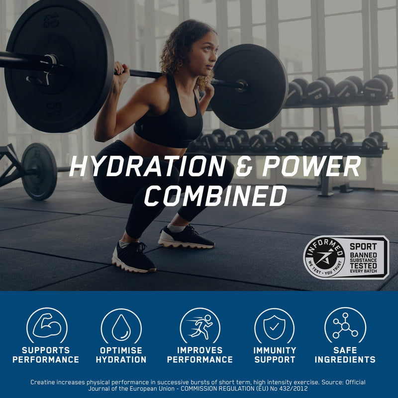 Applied Nutrition Creatine + Hydration Powder | Creatine Monohydrate, Electrolytes & Vitamins for Recovery & Hydration | Berry Slush | Informed-Sport Certified | 360g | 30 Servings 30 Servings (Pack of 1)