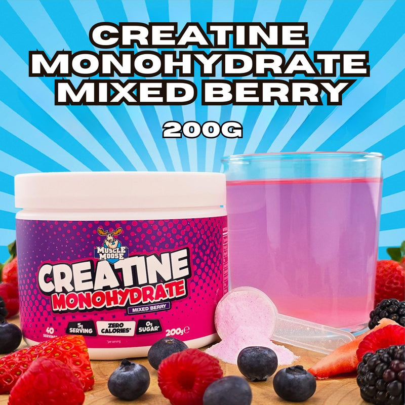 Muscle Moose Creatine Monohydrate 200g - Mixed Berry