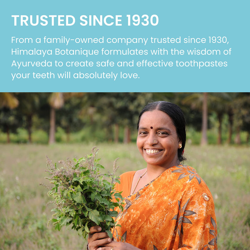 Himalaya Botanique Whitening + Hydroxyapatite Toothpaste, Mint Flavor - Nano Hydroxyapatite to Support Remineralization and Restore Enamel to Strengthen Teeth - Vegan, Gluten Free, 4 oz (Pack of 2) 4 Ounce (Pack of 2)