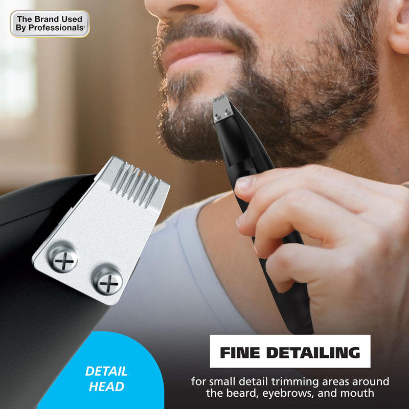 [Australia] - Wahl Pro Series® Rechargeable Eyebrow, Ear & Nose Hair Trimmer for Men – Painless DualTech® Eyebrow Trimmer & Facial Hair Removal Device – Model 3025656 