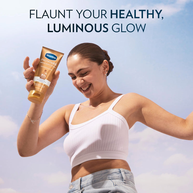 Vaseline Pro VitaB3 Skin Care Serum Burst for Healthy, Glowing Skin Luminous Glow & Supple & Soft 10x Antioxidant Power of Vitamin C with Vitamin B3, Hyaluronic Acid 7.5 fl oz 2Pk | Body moisturizer for dull-looking skin with Vitamins C, E, Niacinamide...