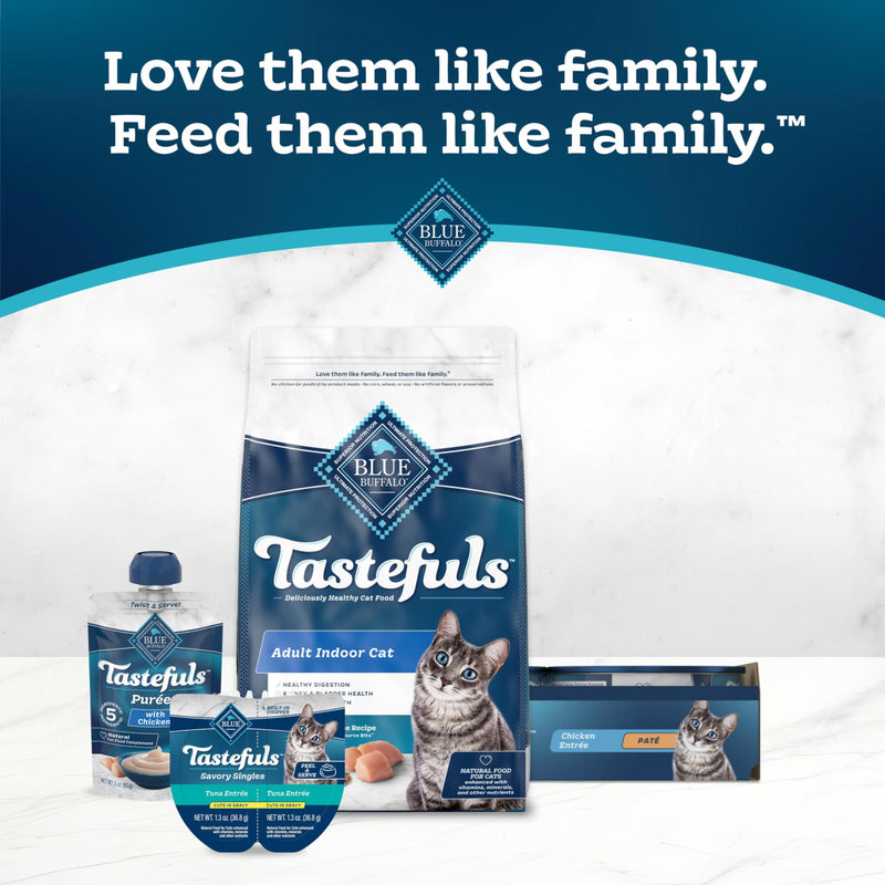 Blue Buffalo Tastefuls Chicken Paté Wet Cat Food, 3 oz, 24 ct | Real Chicken First, Paté Style, No Chicken By-Product, Corn, Wheat, or Soy 3 Ounce (Pack of 24)