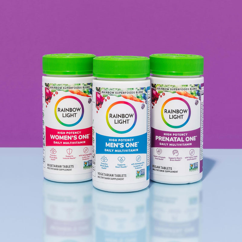 [Australia] - Rainbow Light Prenatal One High Potency Daily Multivitamin with Folate, Ginger and Probiotics; Supports Mom and Baby from Conception to Nursing; Vegan, 150 Tablets,* Pack May Vary 150 Count (Pack of 1) 