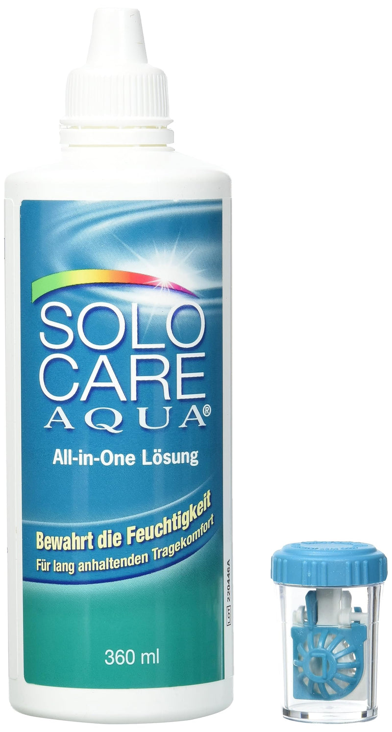 [Australia] - Solocare Aqua care product system pack (4 x 360ml) for soft contact lenses | 360 ml (pack of 4) 