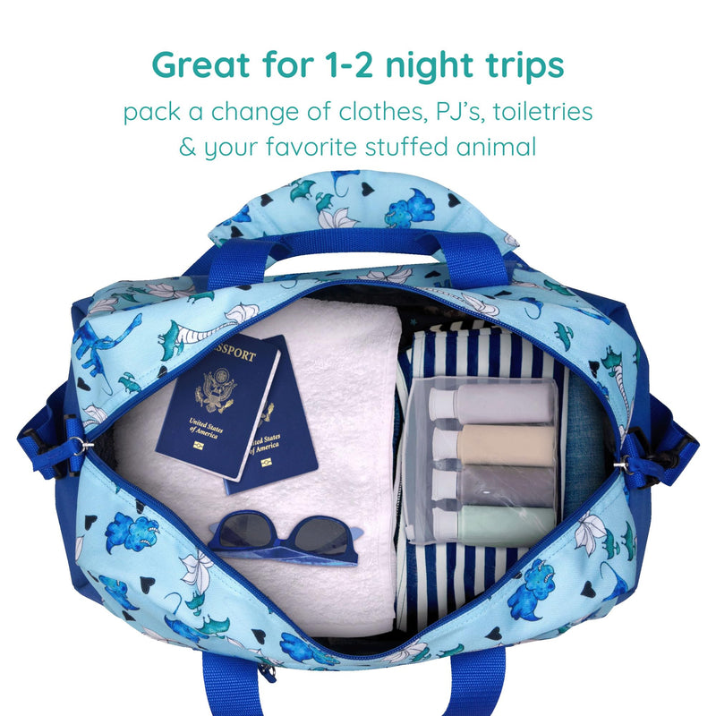 Wildkin Unisex Kid's School 18 x 9 x 9 inches Blue Dino