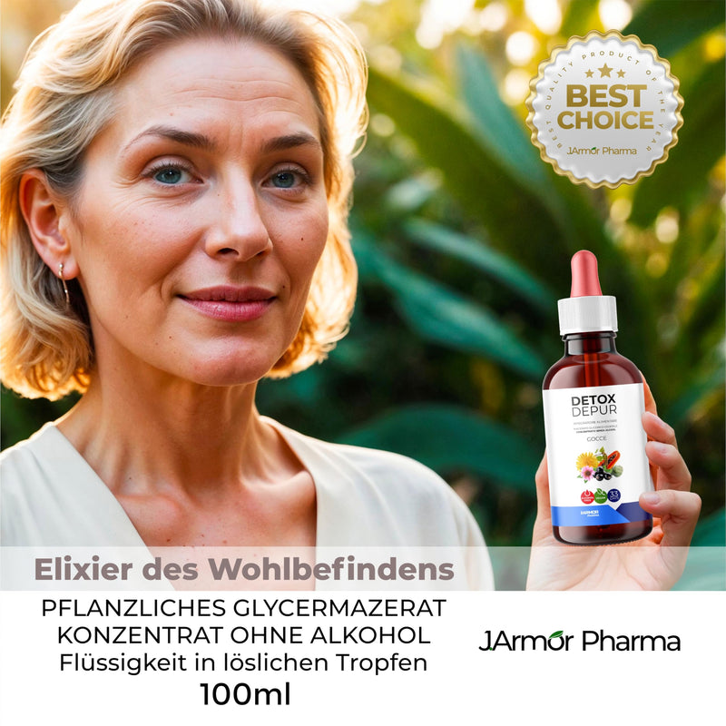[Australia] - Detox Depur dietary supplement drops 100ml based on milk thistle, artichoke and dandelion J.Armor drops 100 ml 