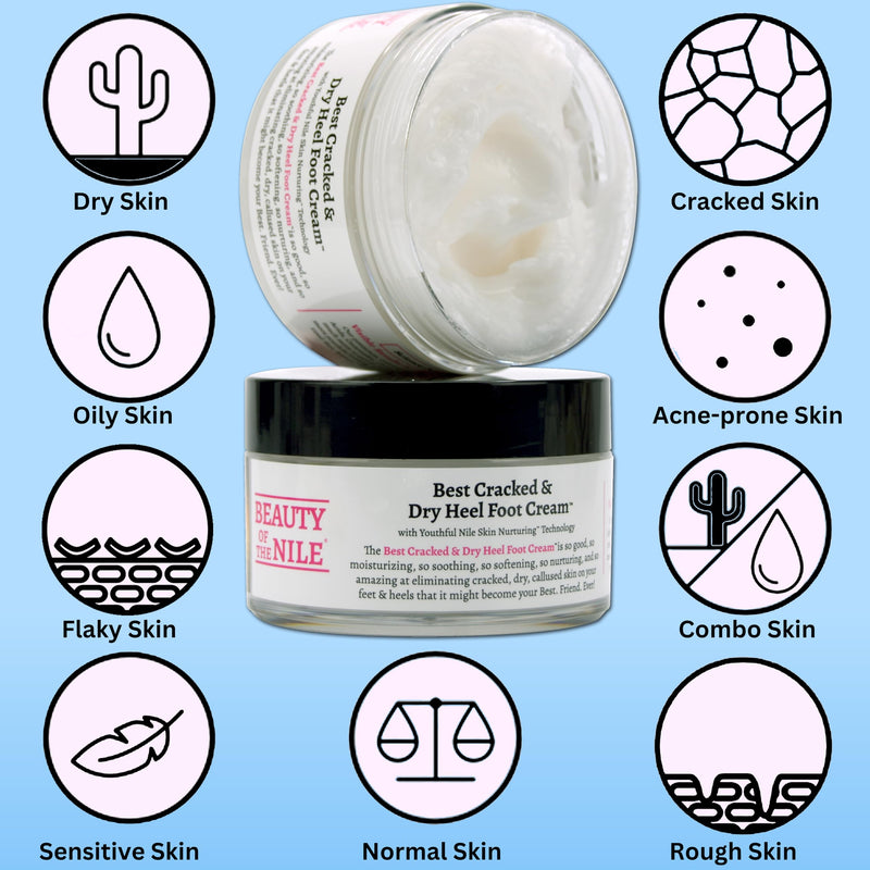 [Australia] - Best Cracked & Dry Heel Foot Cream™ Urea Ceramides Heels Feet Knees Elbows Hands Dead Skin Cuticle Callus Remover Nail Softener Keratolytic Repair Mango Cocoa Shea 5oz 