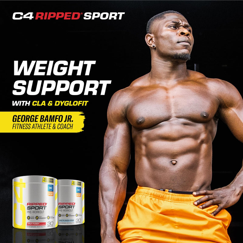 [Australia] - C4 Ripped Sport Pre Workout Powder Fruit Punch - NSF Certified for Sport + Sugar Free Preworkout Energy Supplement for Men & Women | 135mg Caffeine | 30 Servings 