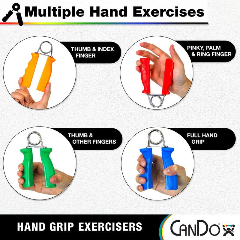 [Australia] - CanDo Ergonomic Hand Grip Red: Easy red, easy tension 