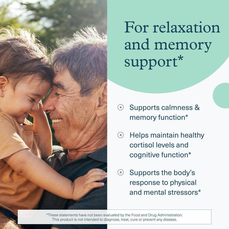 [Australia] - Youtheory Ashwagandha + GABA - Uses Organic KSM-66-1,000 mg Ashwagandha & 100 mg GABA - Cortisol, Energy, Stress & Memory Support Supplement - 60 Vegetarian Capsules (30-Day Supply) 