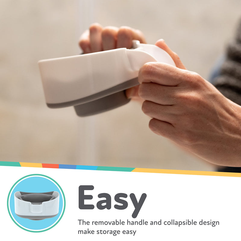 [Australia] - Nuby Collapsible Rinse Pail for Baby Bath Time - Collapsible Bucket with Easy Grip Handle to Rinse Baby Shampoo and Soap - Baby Essentials 