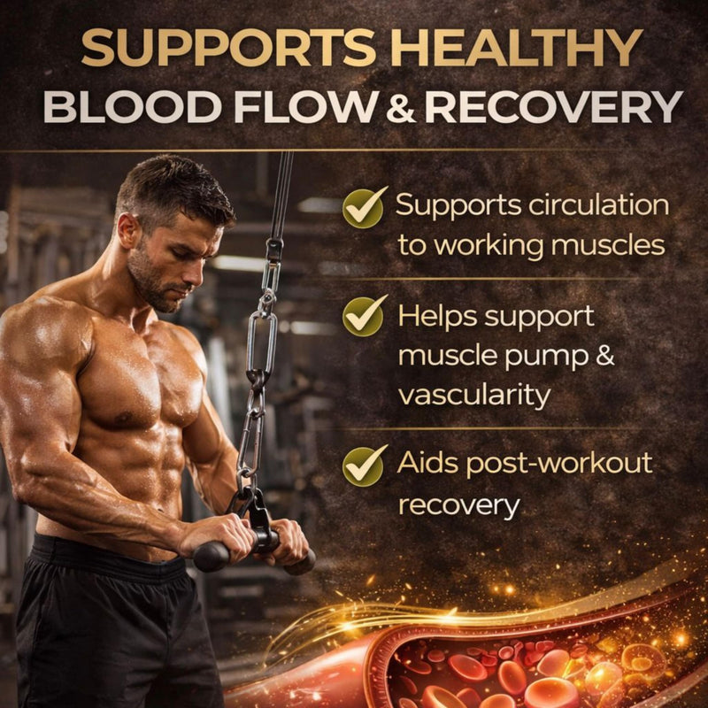 Nitric L-Arginine Nitric Oxide Booster | Natural Protein Source Supplement | Testosterone Supplements for Men | Supports Performance, Energy & Stamina, Vegan & Vegetarian Friendly, 30 UK Made Capsules