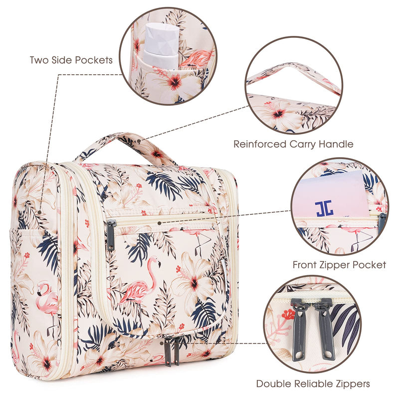 Narwey Hanging Travel Toiletry Bag with 6 Set Compression Packing Cubes