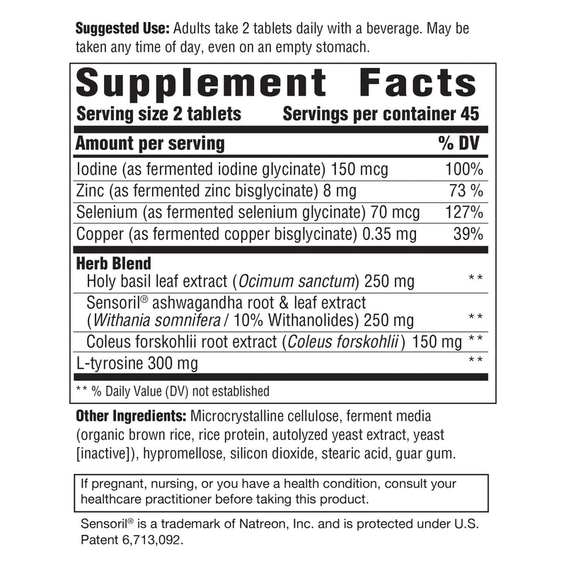 INNATE Response Formulas Thyroid Response Complete Care, 90 Tablets | Thyroid Support for Women, Ashwagandha, Selenium, Iodine, Zinc, L-Tyrosine & Holy Basil, Vegetarian, Kosher, 45 Servings